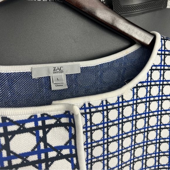 MATCHING SET - Zac Posen Knit Printed Jacket and Dress Set - Picture 6 of 17